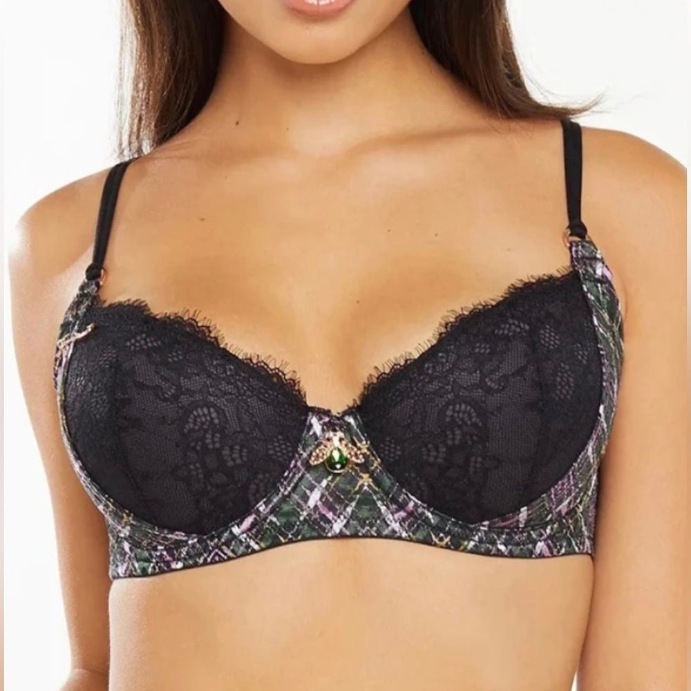 🌼 FINAL PRICE Savage X Fenty A Little Tart Plaid Lace Bra